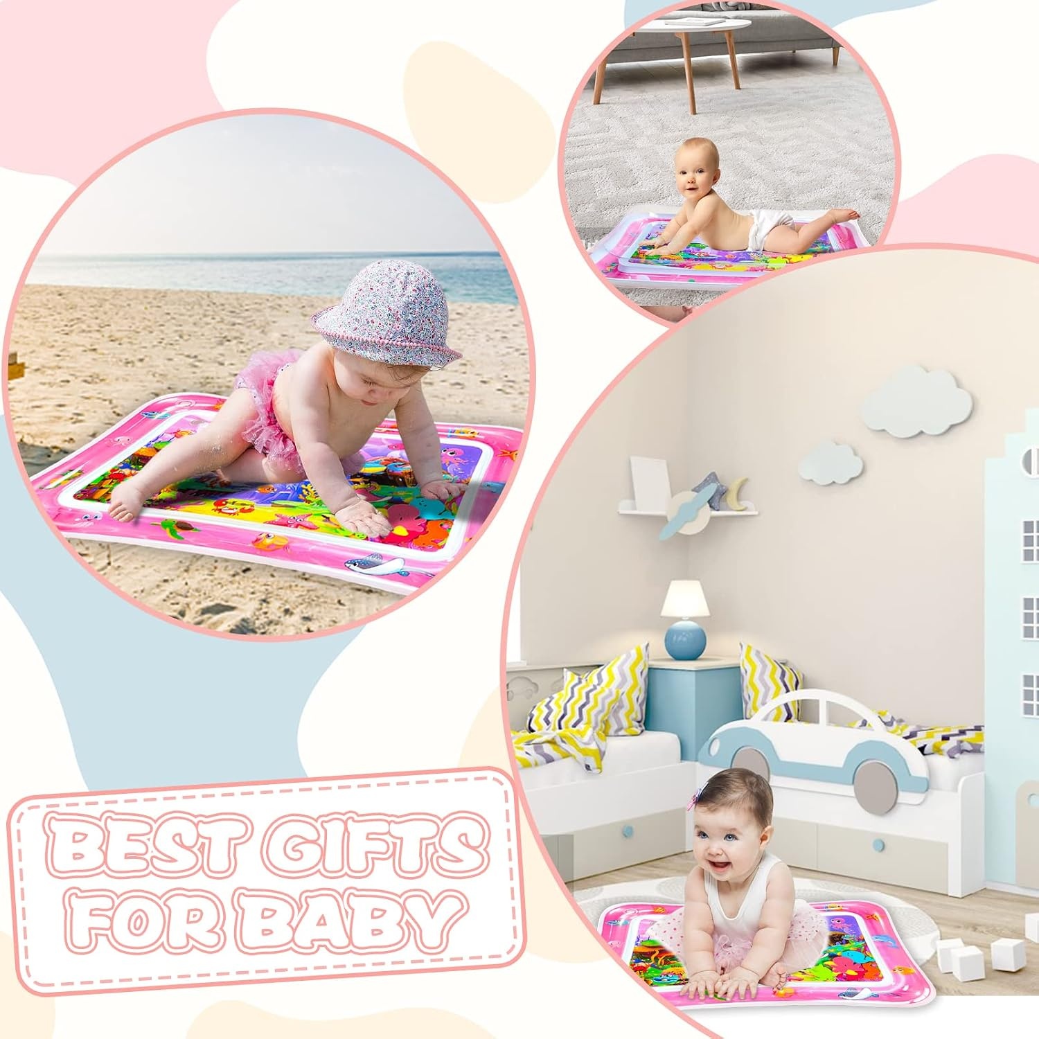 HEAWAA Watermat voor Baby's - Sensorisch Speelkleed voor Tummy Time en Ontwikkeling
