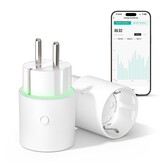 MIUCDA Smart WLAN Stekkerdoos met 4 stopcontacten, 2 USB-C en 1 USB-A poort, wit, 1,5 meter