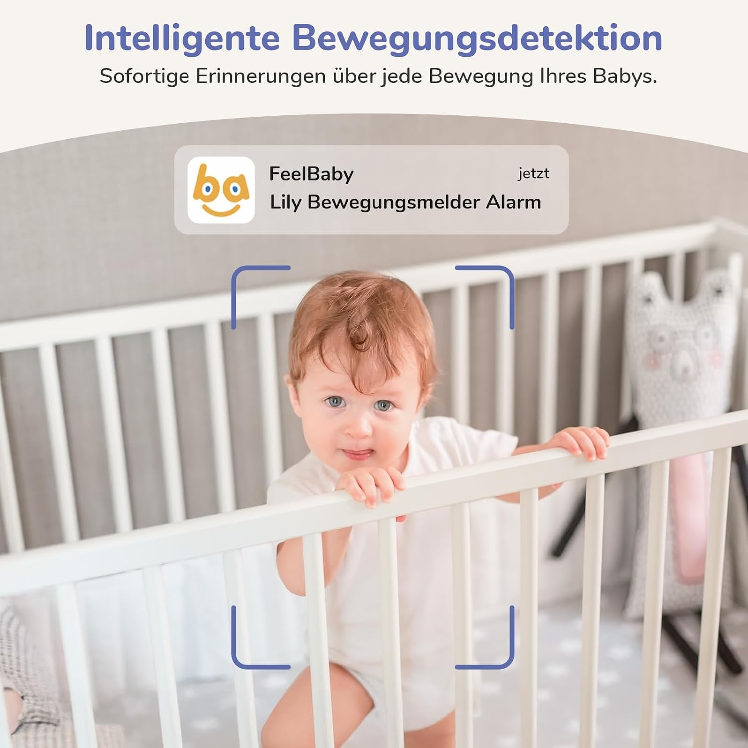 2K/3MP wifi babyfoon met camera-app, 5-inch IPS babymonitor, 360°