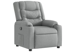 Verstelbare Fauteuil Stof Lichtgrijs - 55% Korting