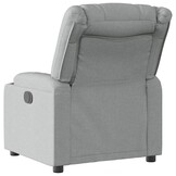 vidaXL Fauteuil verstelbaar stof lichtgrijs