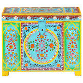 vidaXL Opbergbox handgeschilderd 50x40x40 cm massief mangohout