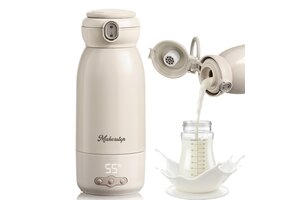 Draagbare Flessenwarmer 500ml - Snel Warmhouden & Steriliseren - 10400mAh (34% korting)