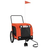 Hondenfietskar VidaXL Oxford Stof IJzer Oranje/Zwart - 34% Korting