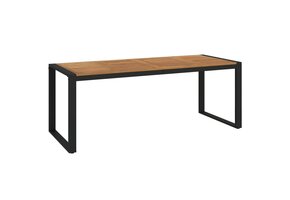 Eettafel Acaciahout 200x90x75cm met U-poten - 35% Korting