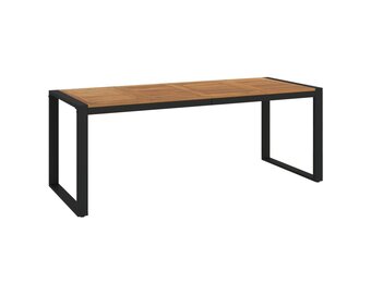 vidaXL Tuintafel met U-vormige poten 200x90x75 cm massief acaciahout