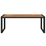 vidaXL Tuintafel met U-vormige poten 200x90x75 cm massief acaciahout