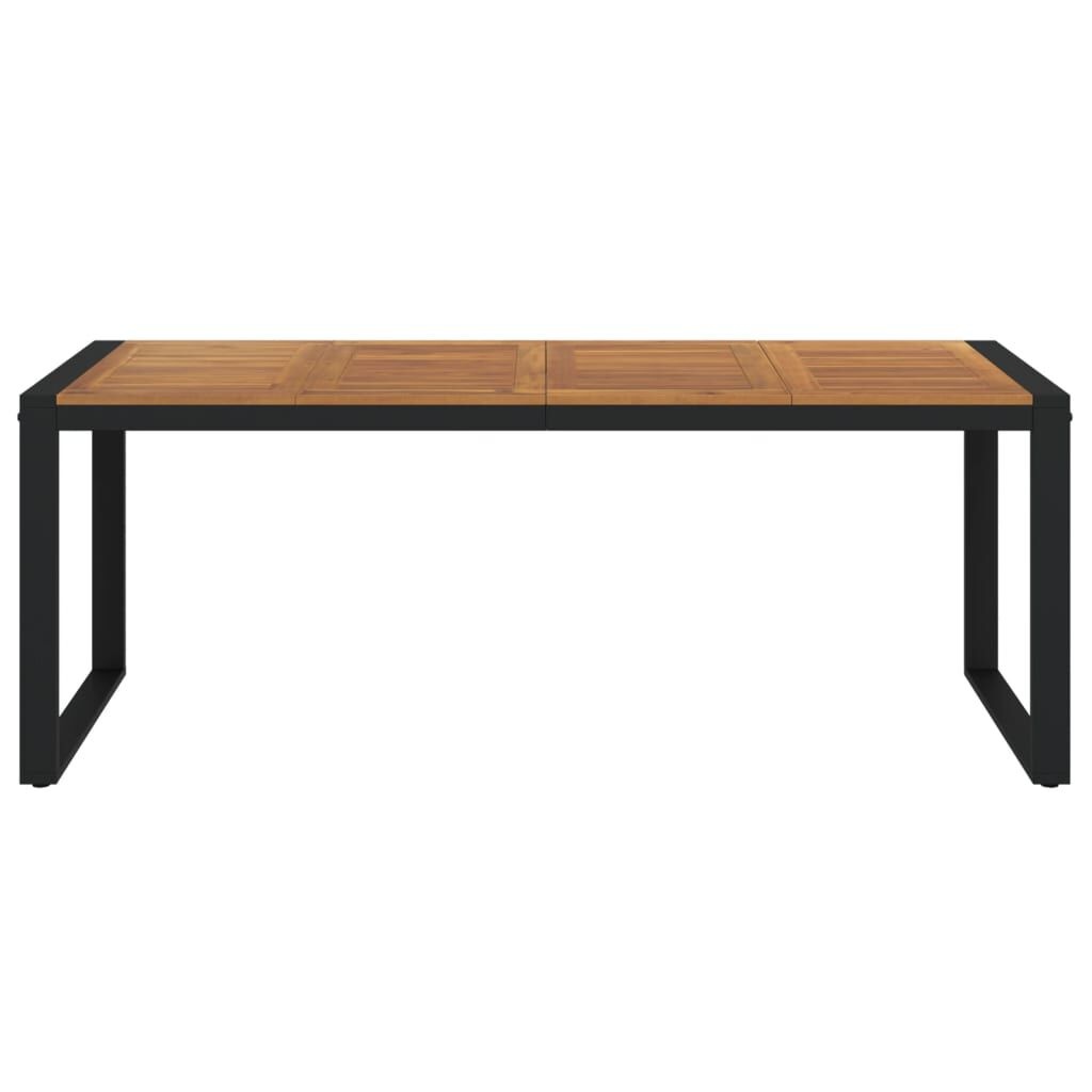 vidaXL Tuintafel met U-vormige poten 200x90x75 cm massief acaciahout