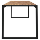 vidaXL Tuintafel met U-vormige poten 200x90x75 cm massief acaciahout