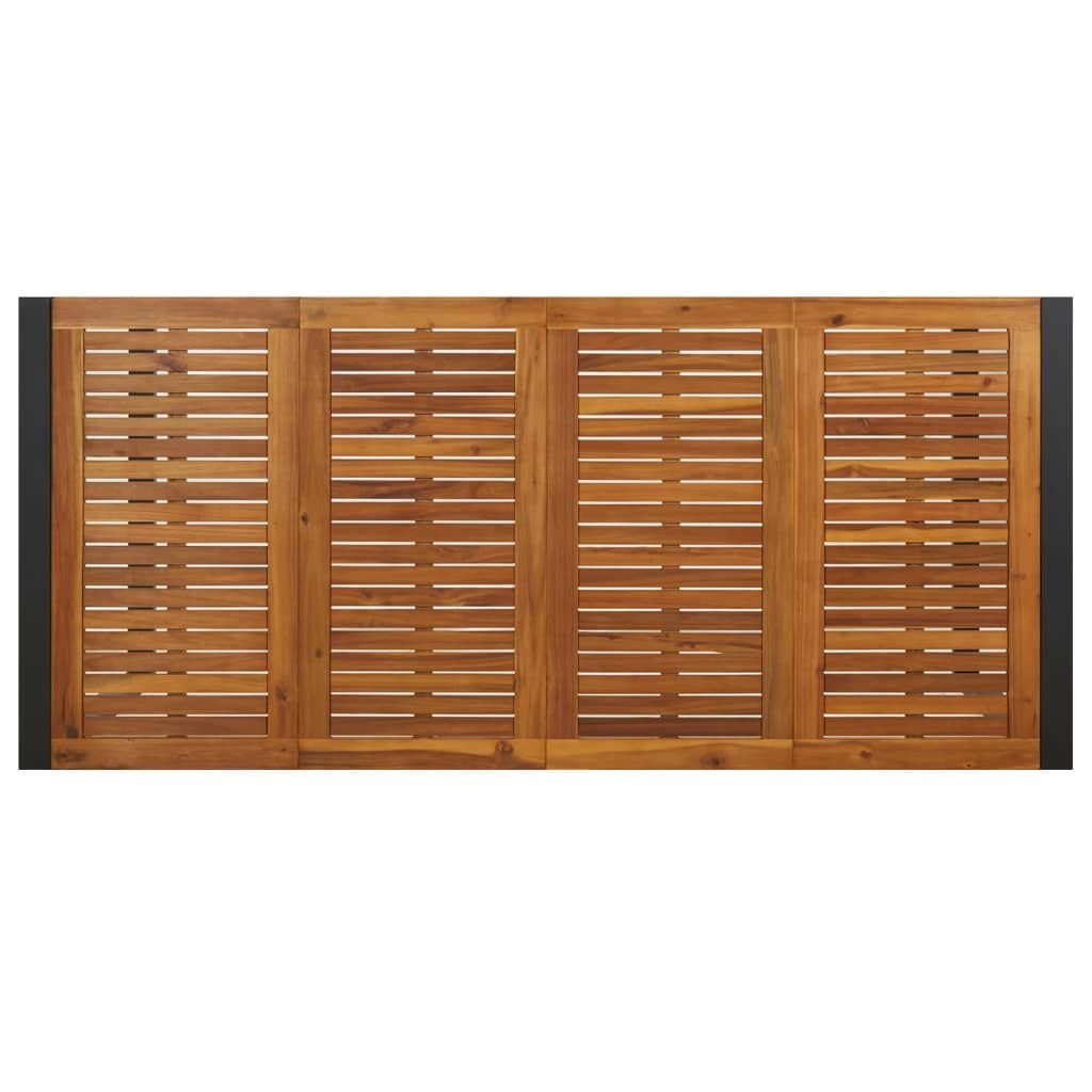 vidaXL Tuintafel met U-vormige poten 200x90x75 cm massief acaciahout