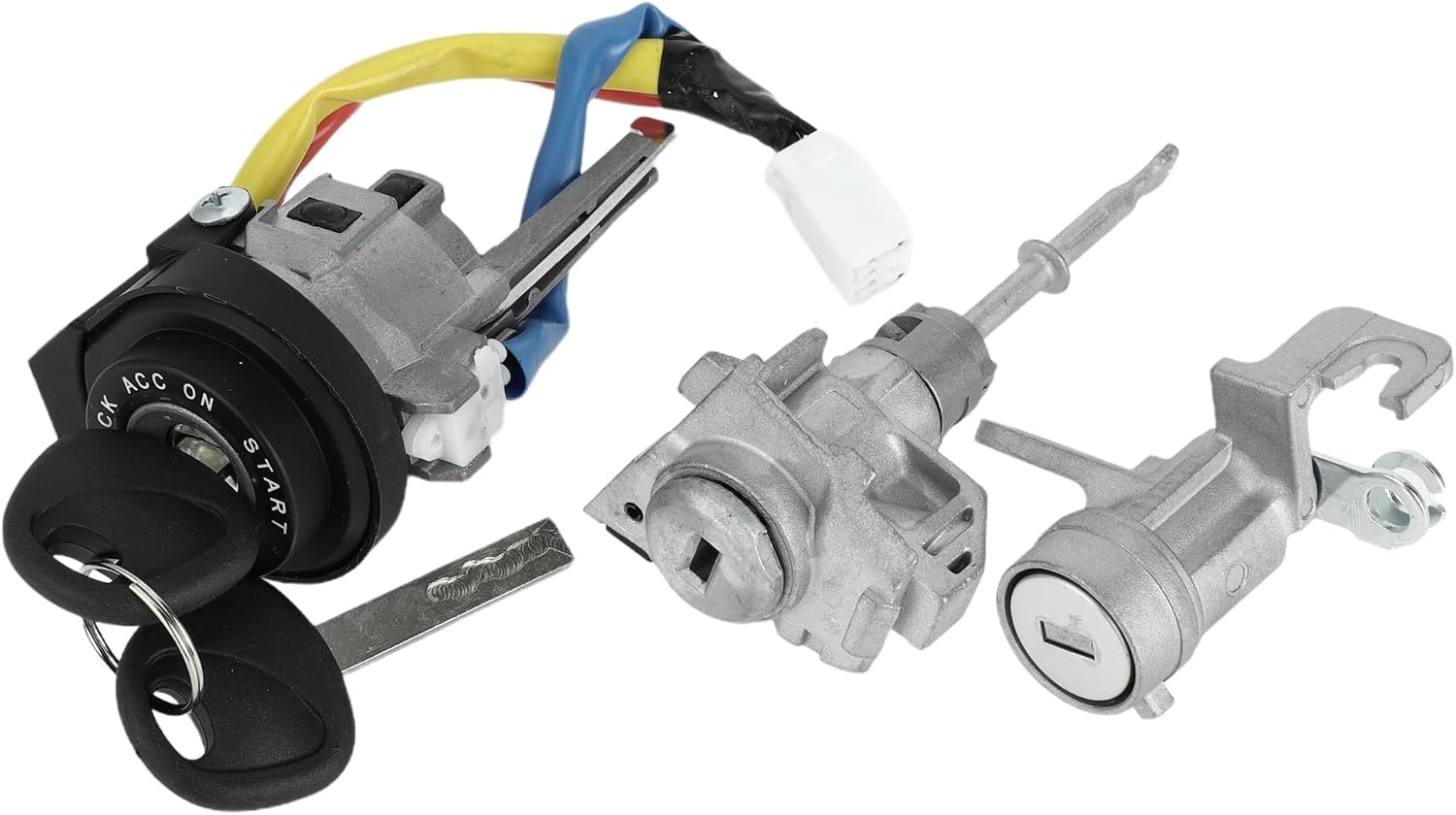 1 Set Ontstekingsslotschacht Voor Kia Optima 2016-2020 Voordeur Slotschacht Nr.81991-35240 Zilverkleurig Metaal