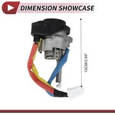 1 Set Ontstekingsslotschacht Voor Kia Optima 2016-2020 Voordeur Slotschacht Nr.81991-35240 Zilverkleurig Metaal