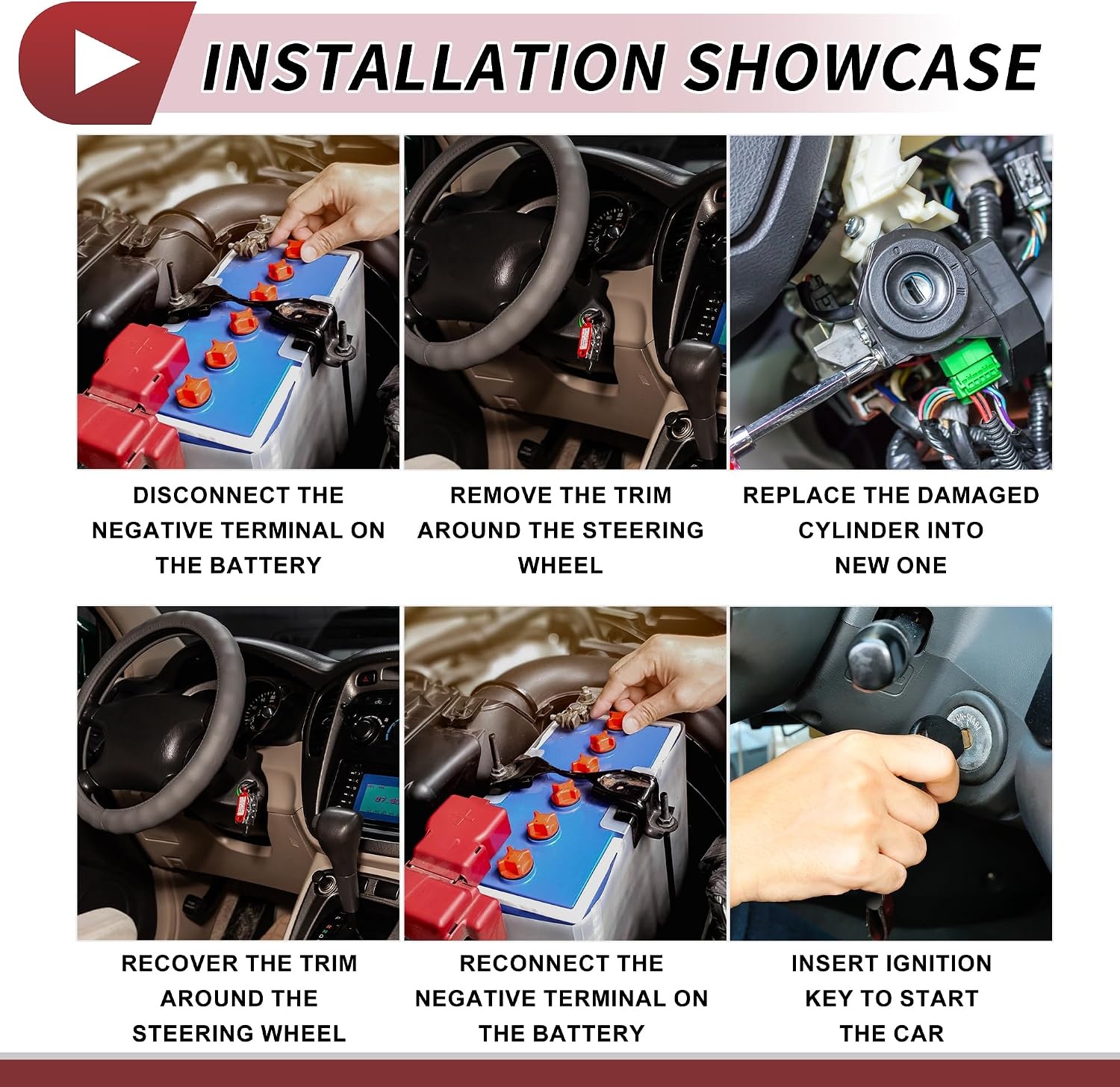 1 Set Ontstekingsslotschacht Voor Kia Optima 2016-2020 Voordeur Slotschacht Nr.81991-35240 Zilverkleurig Metaal