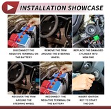1 Set Ontstekingsslotschacht Voor Kia Optima 2016-2020 Voordeur Slotschacht Nr.81991-35240 Zilverkleurig Metaal