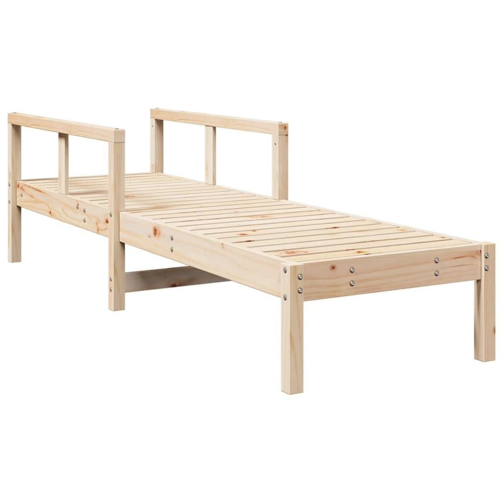 vidaXL Ligstoel 199,5x62x55 cm massief grenenhout