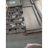 vidaXL Latwerkplantenbak 50x25x90 cm massief vurenhout grijs