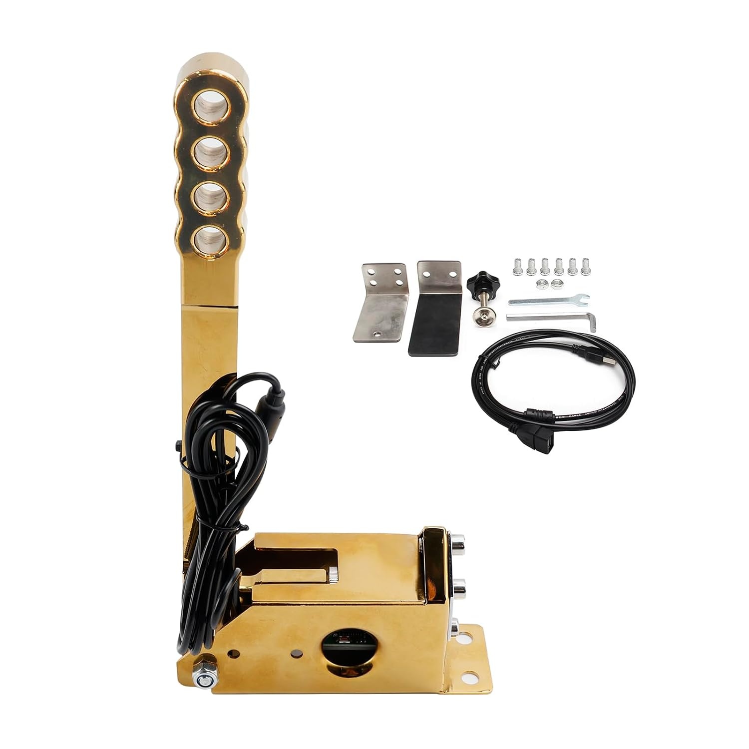 USB Handrem voor Sim Racing PC 64-bit Goud - Compatibel met Logitech en Fanatec