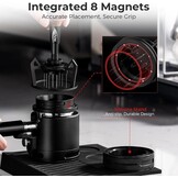 IKAPE Espresso Coffee V3 WDT Gereedschap, 58 mm roer- en verdelergereedschap, uitgerust met 8-naaldsroerder, instelbare naaldhoogte, koffieroerder met doseertrechter en standaard