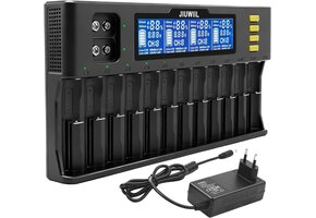 Universele Batterijlader Li-ion 9V | LCD Display | 34% Korting