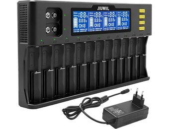 Universele Batterijlader Li-ion 9V | LCD Display | 34% Korting