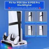 PS5 Slim Oplaadstation & Koelstandaard - 32% Korting