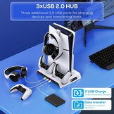 PS5 Slim Oplaadstation & Koelstandaard - 32% Korting