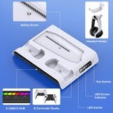 PS5 Slim Oplaadstation & Koelstandaard - 32% Korting