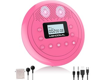 Draagbare CD-Speler Roze - 34% Korting