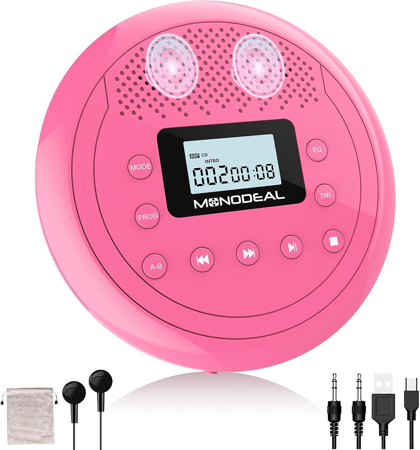 Draagbare CD-Speler Roze - 34% Korting