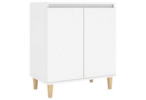 Dressoir met Massief Houten Poten, 60x35x70 cm, Wit - 34% Korting