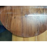 Ovaal Tafelblad Massief Acaciahout 100x40 cm - 53% Korting