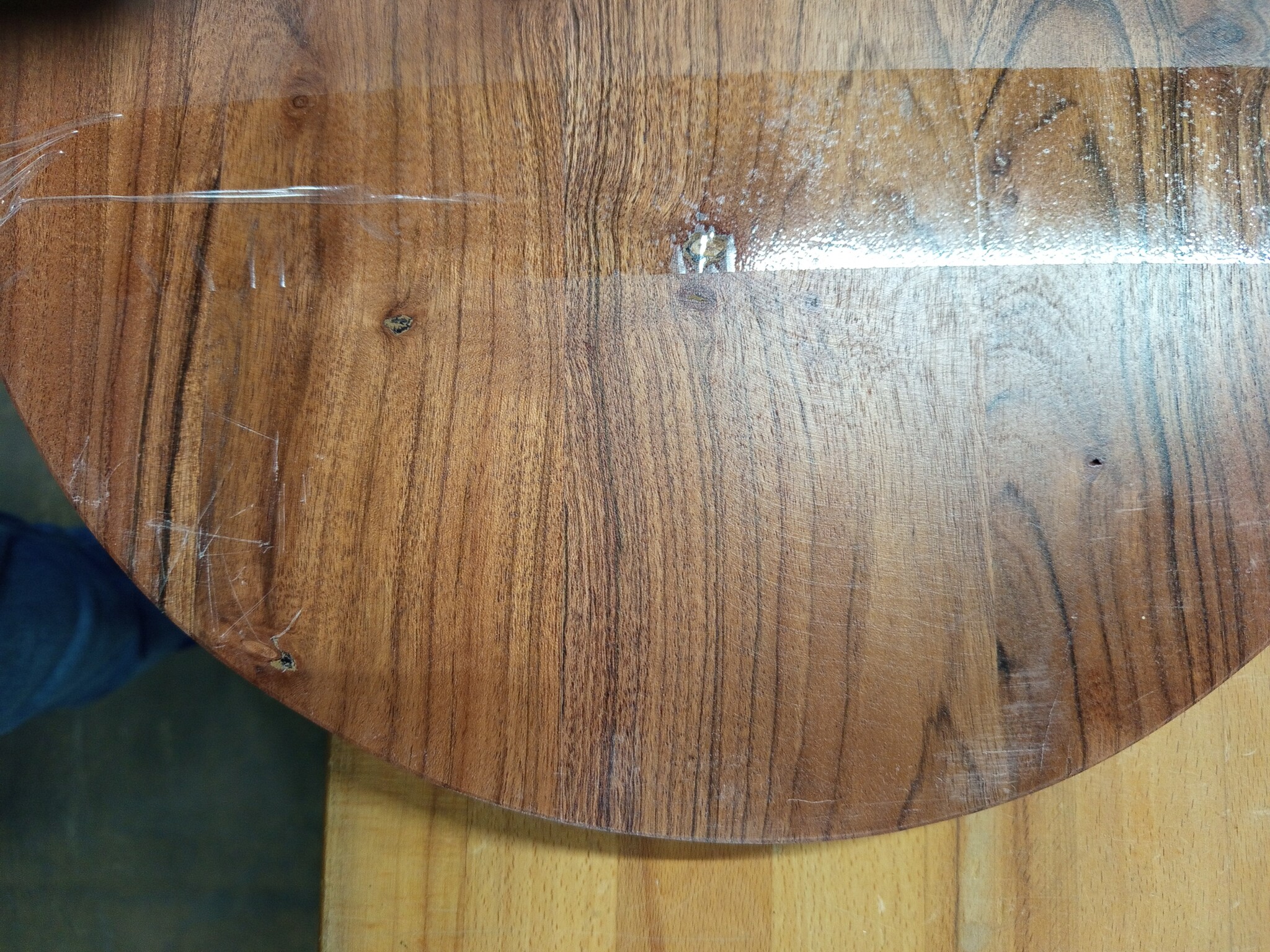 Ovaal Tafelblad Massief Acaciahout 100x40 cm - 53% Korting