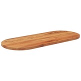 Ovaal Tafelblad Massief Acaciahout 100x40 cm - 53% Korting
