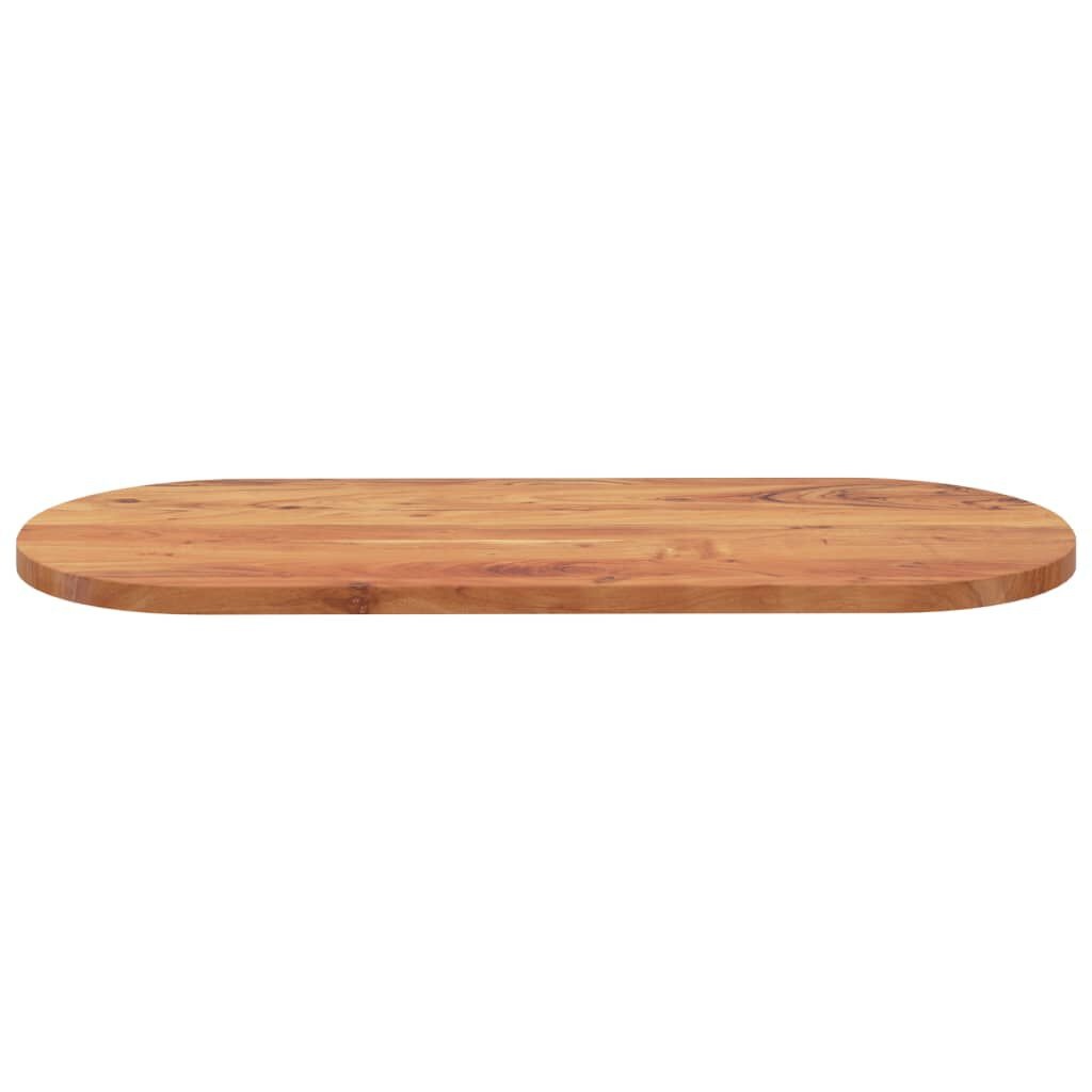 Ovaal Tafelblad Massief Acaciahout 100x40 cm - 53% Korting