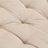 Palletvloerkussen 120x80x10 cm Katoen Beige - 35% Korting