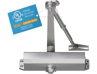 Automatische Deursluiter Zilver EN1-EN6 | tot 150kg - 34% Korting
