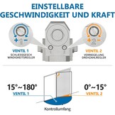 Automatische Deursluiter Zilver EN1-EN6 | tot 150kg - 34% Korting