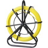Glasvezelkabeltrekker 6x50M - Complete Set met Stalen Standaard