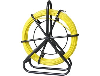 Glasvezelkabeltrekker 6x50M - Complete Set met Stalen Standaard
