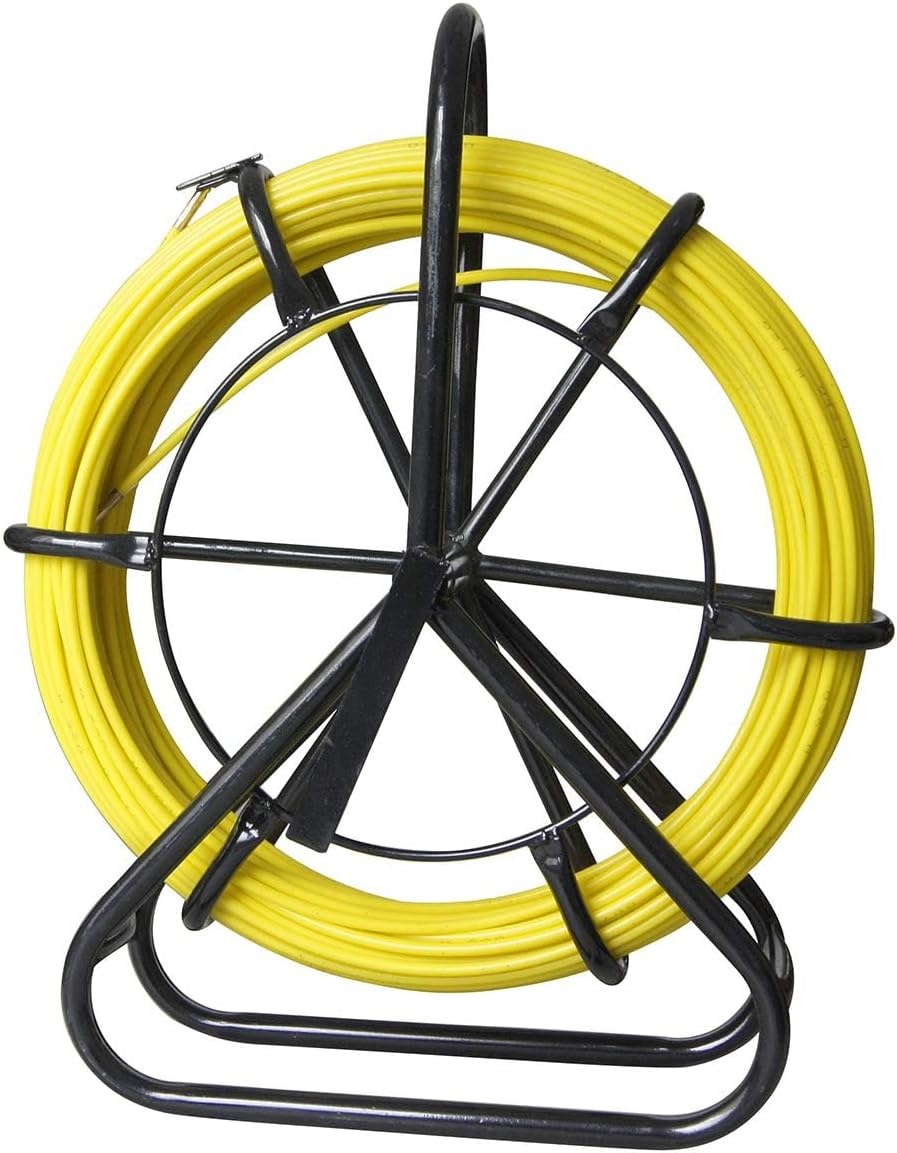 Glasvezelkabeltrekker 6x50M - Complete Set met Stalen Standaard