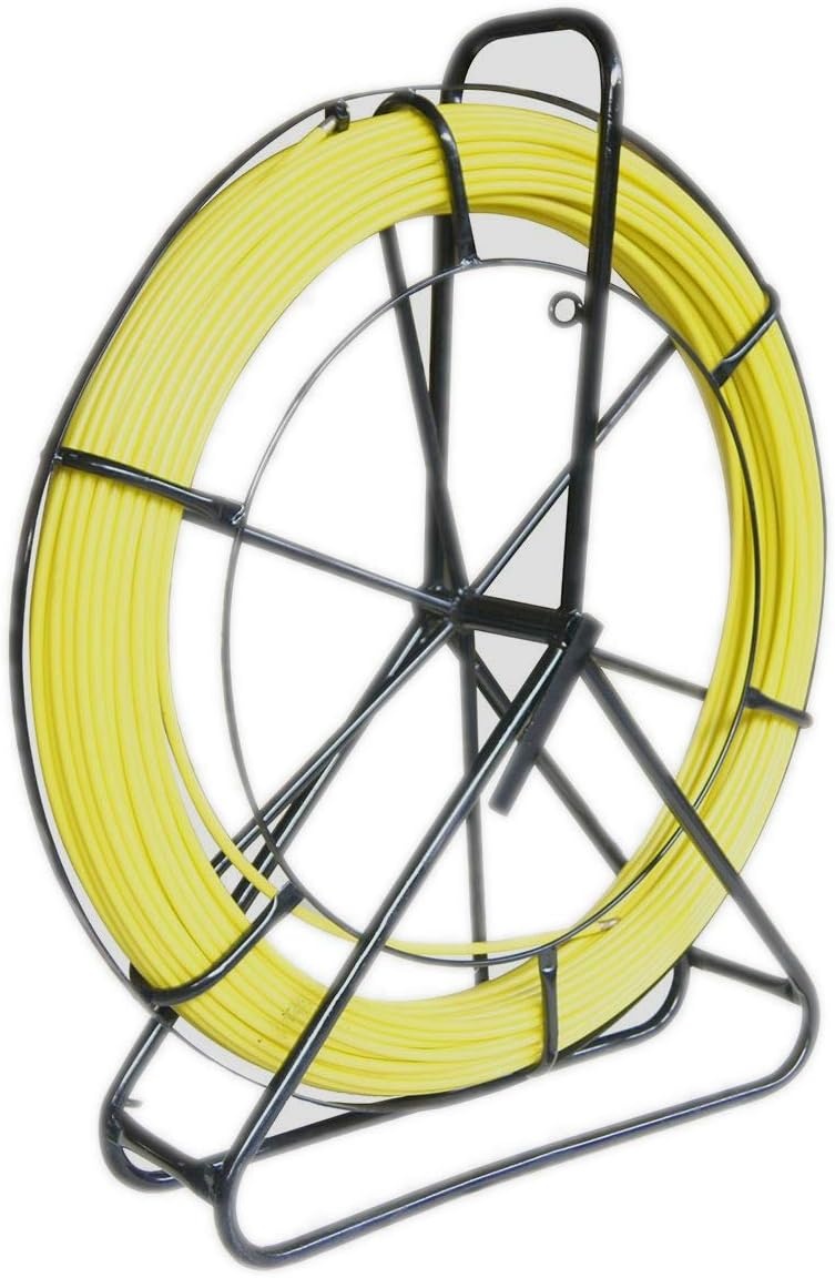 Glasvezelkabeltrekker 6x50M - Complete Set met Stalen Standaard