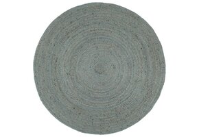Handgemaakt Jute Vloerkleed Rond 210cm Olijfgroen - 54% Korting