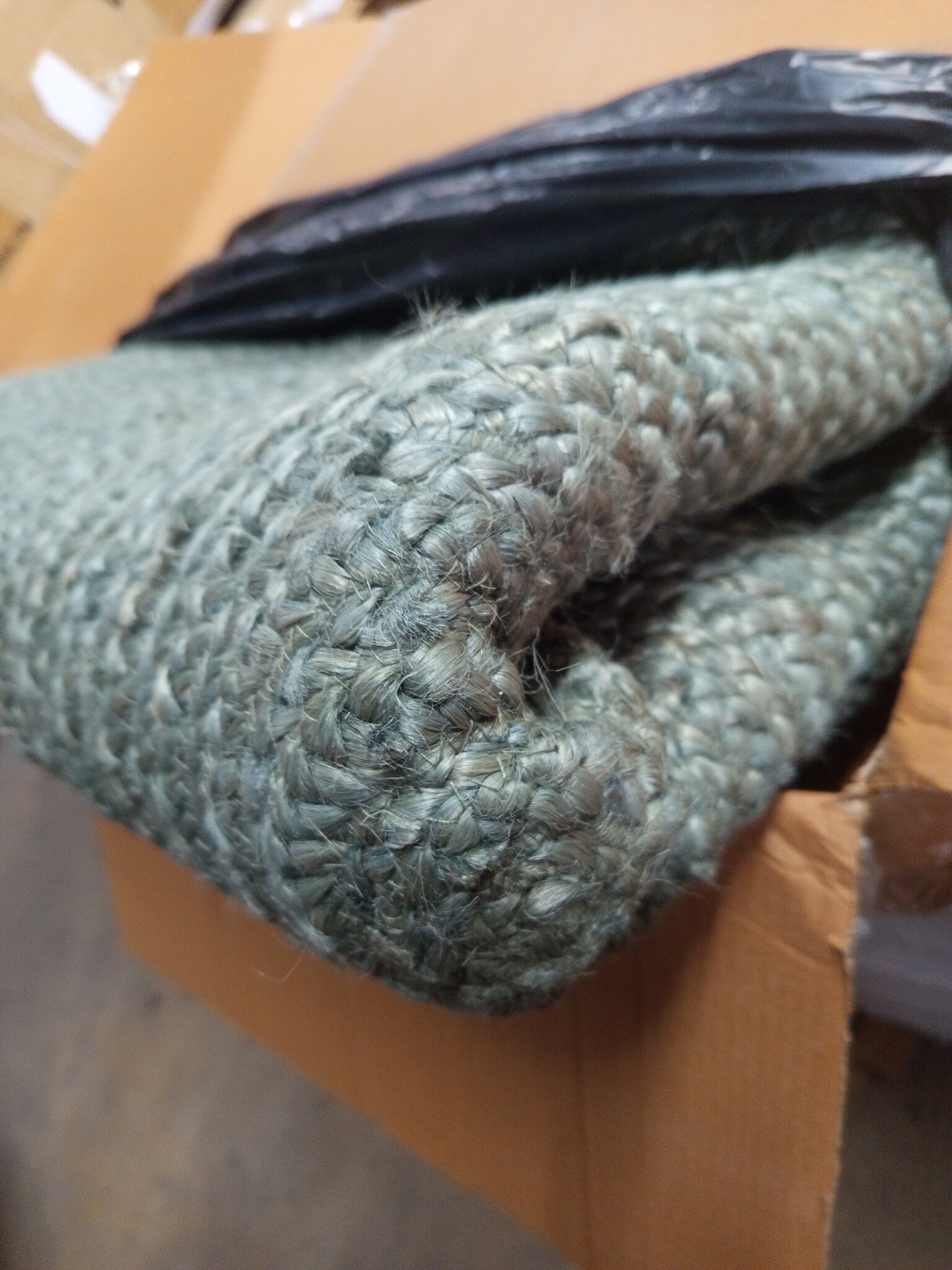 Handgemaakt Jute Vloerkleed Rond 210cm Olijfgroen - 54% Korting