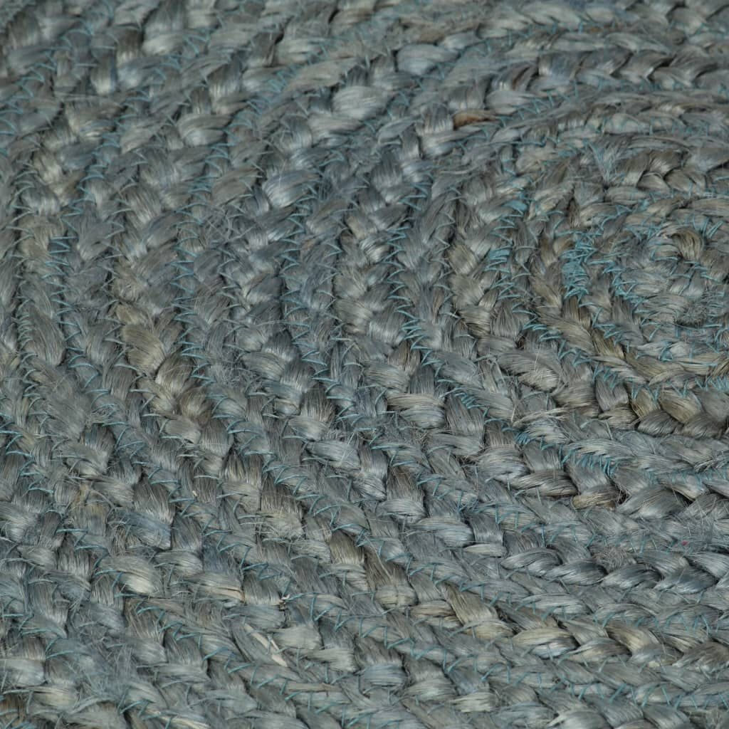 Handgemaakt Jute Vloerkleed Rond 210cm Olijfgroen - 54% Korting