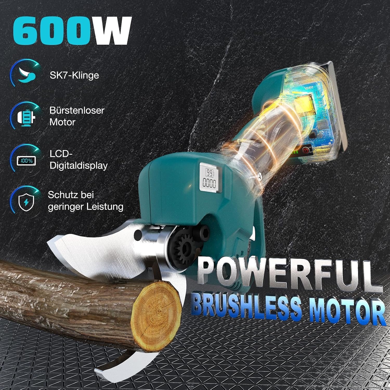 Draadloze Snoeischaar 40mm Blauw | Makita 18V Accu | 34% Korting