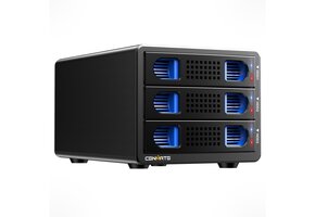 Harde Schijf Behuizing 3-bay Aluminium - 10Gbps USB 3.2 - Max 60TB