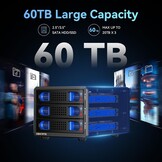 Harde Schijf Behuizing 3-bay Aluminium - 10Gbps USB 3.2 - Max 60TB