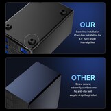 Harde Schijf Behuizing 3-bay Aluminium - 10Gbps USB 3.2 - Max 60TB