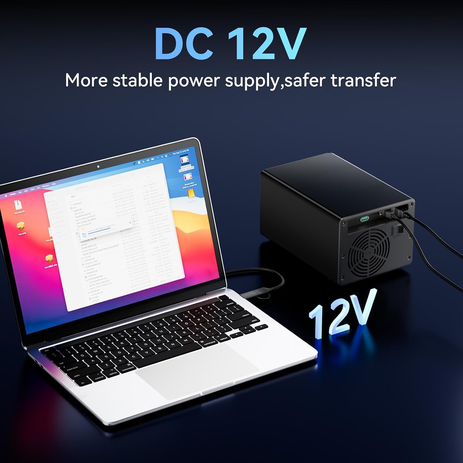 Harde Schijf Behuizing 3-bay Aluminium - 10Gbps USB 3.2 - Max 60TB