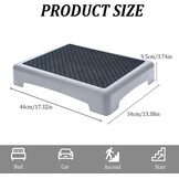 Antislip Opstapje Senioren & Badkamer - Zwart, 44x34x9,5 cm - 33% Korting